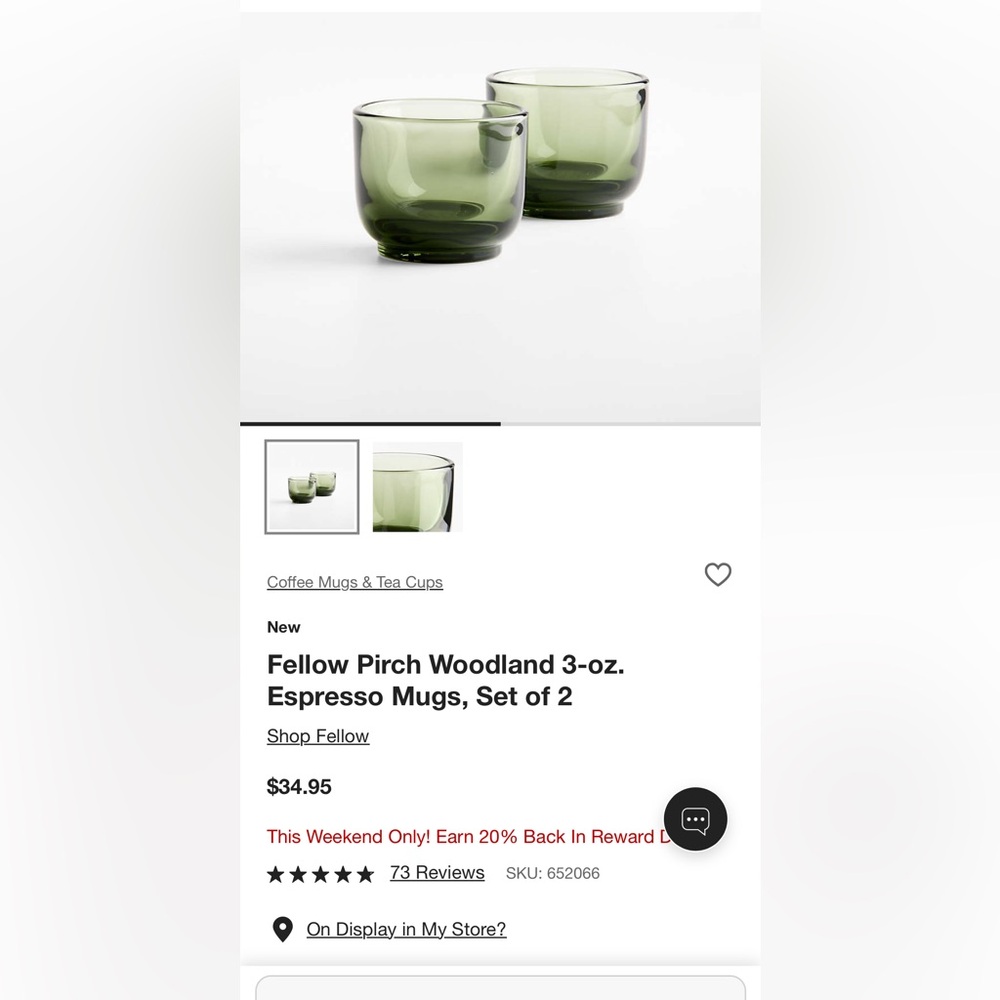 2 Borosilicate Green tinted Tea, Coffee or Espresso Glass cups - Picture 13 of 13